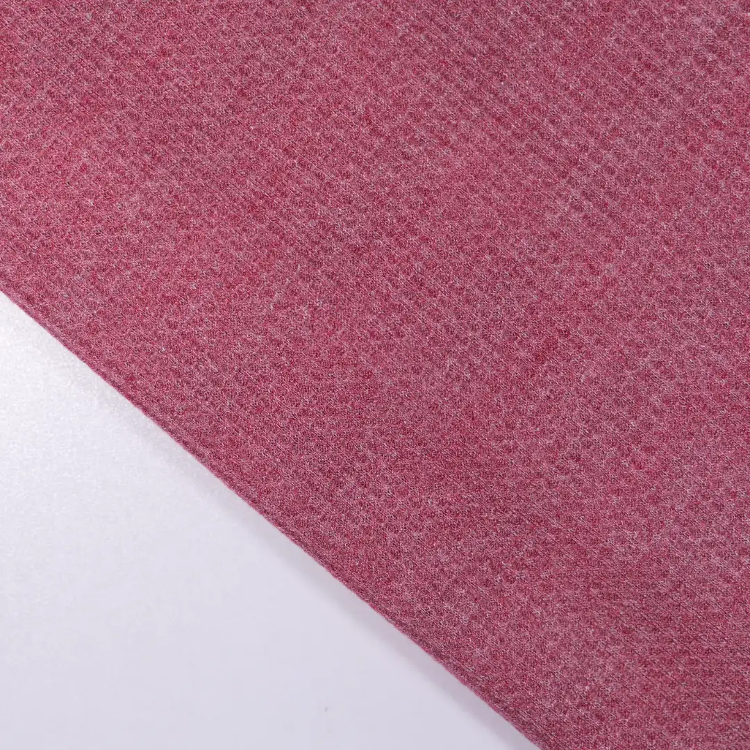 China Fabric for Skirt,Hoodie,Wide Leg Trousers Waffle Knit Fabric Polyester Rayon red color buy from China wholesaler bulk order at wholesale price free worldwide shipping Alibaba