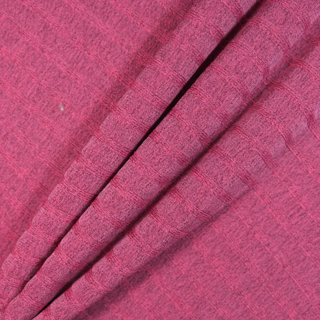 China Fabric for Hoodie  (Sweater),Wide Leg Trousers Rib Knit Fabric Polyester Spandex hot pink color buy from China wholesaler bulk order at wholesale price free worldwide shipping Alibaba