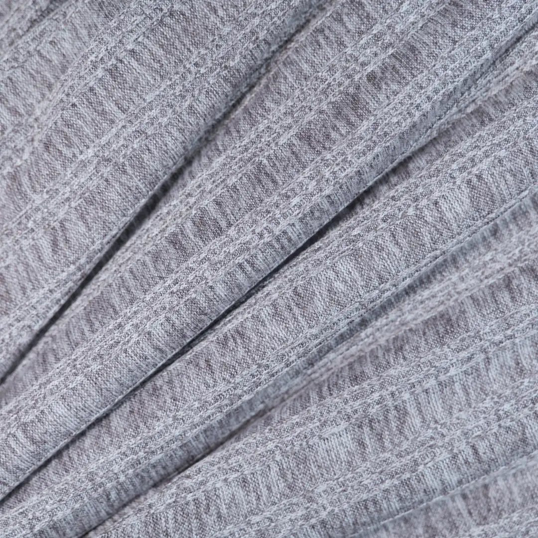 China Fabric for T-Shirt,Polo Shirt,Hoodie Rib Knit Fabric Polyester Spandex grey color buy from China wholesaler bulk order at wholesale price free worldwide shipping Alibaba