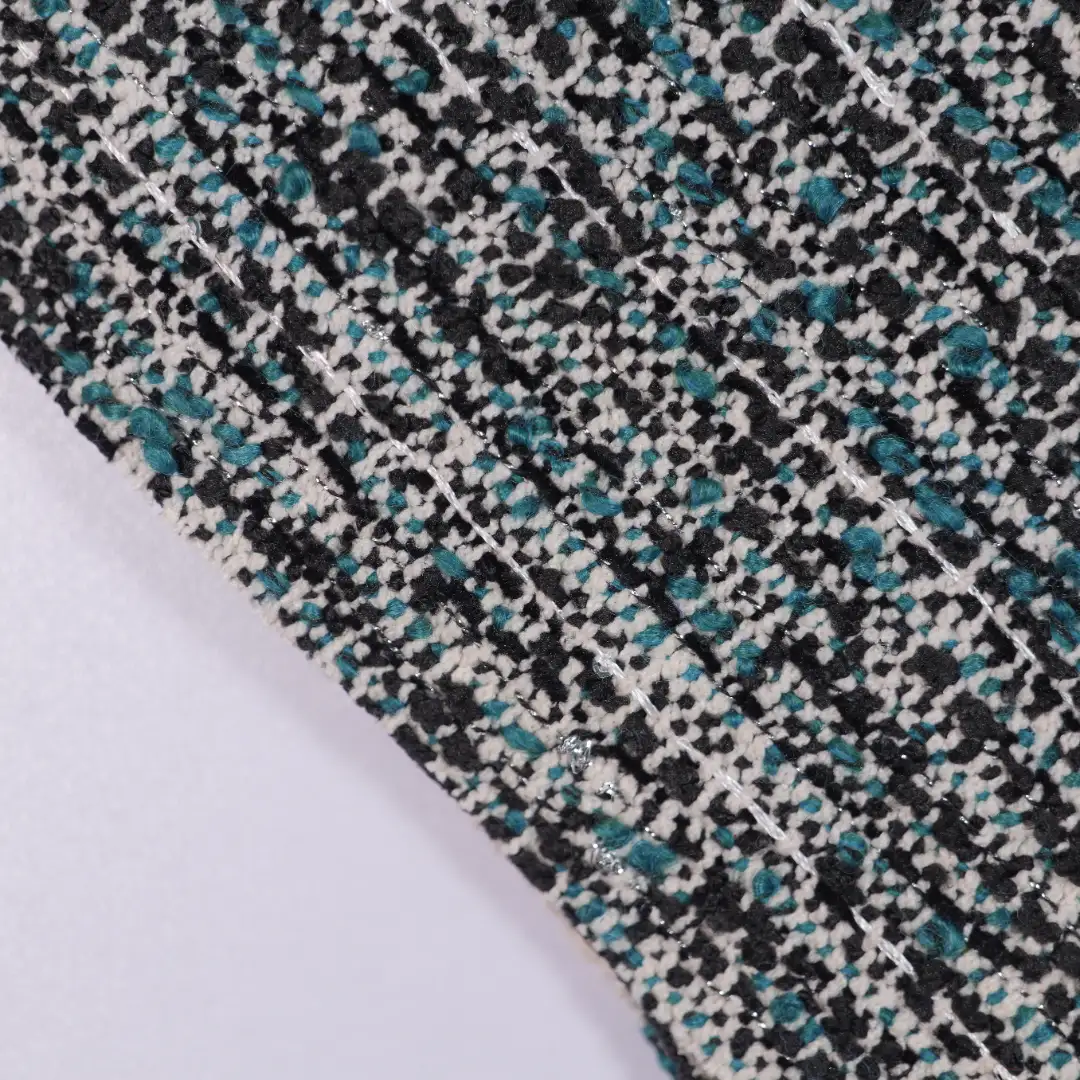 China Fabric for Skirt,Trench Coat Chanel-Style Fabric Woolen Polyester black color buy from China wholesaler bulk order at wholesale price free worldwide shipping Alibaba