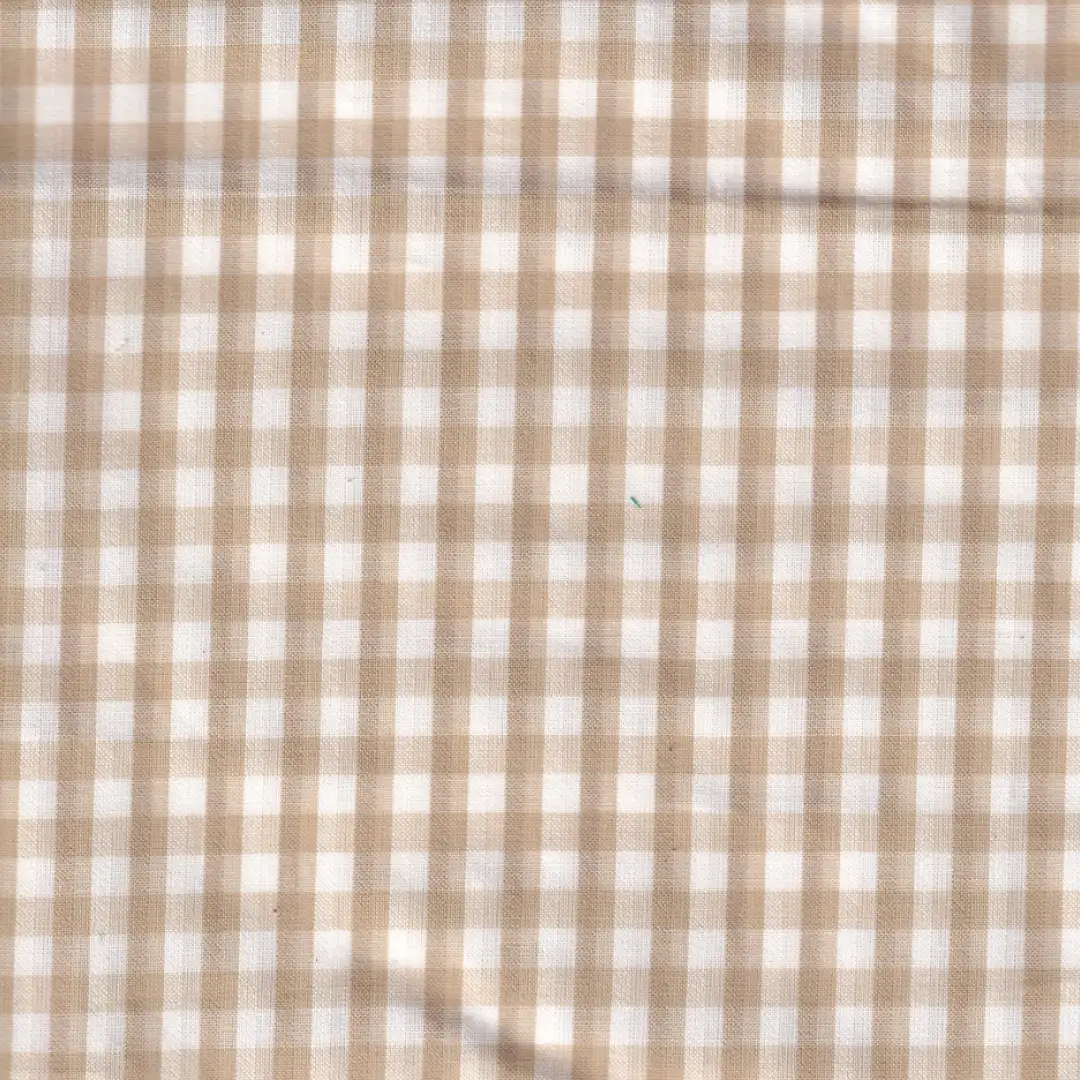 Bangladesh Fabric for Shirt,Blouse Cotton Seersucker Natural Woven Fabric BCI Cotton White Beige Check color buy from Bangladesh wholesaler bulk order at wholesale price free worldwide shipping Alibaba