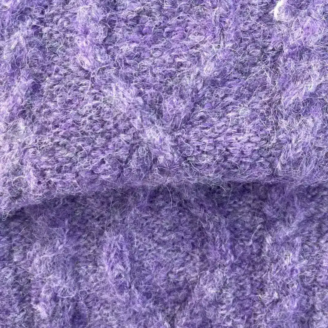China Yarn for Open Cardigan (Sweater),Round Neck Pullover (Sweater),Hoodie  (Sweater),Dresses (Pullover) (Sweater) Mossy Yarn Fancy Yarn Wool Nylon Recycled Polyester Polyester Spandex purple color buy from China wholesaler bulk order at wholesale price free worldwide shipping Alibaba