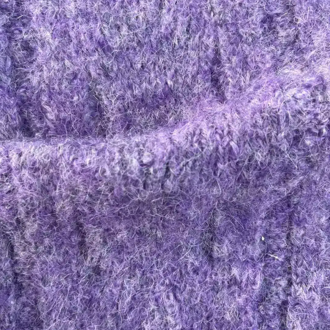 China Yarn for Open Cardigan (Sweater),Round Neck Pullover (Sweater),Hoodie  (Sweater),Dresses (Pullover) (Sweater) Mossy Yarn Fancy Yarn Wool Nylon Recycled Polyester Polyester Spandex purple color buy from China wholesaler bulk order at wholesale price free worldwide shipping Alibaba