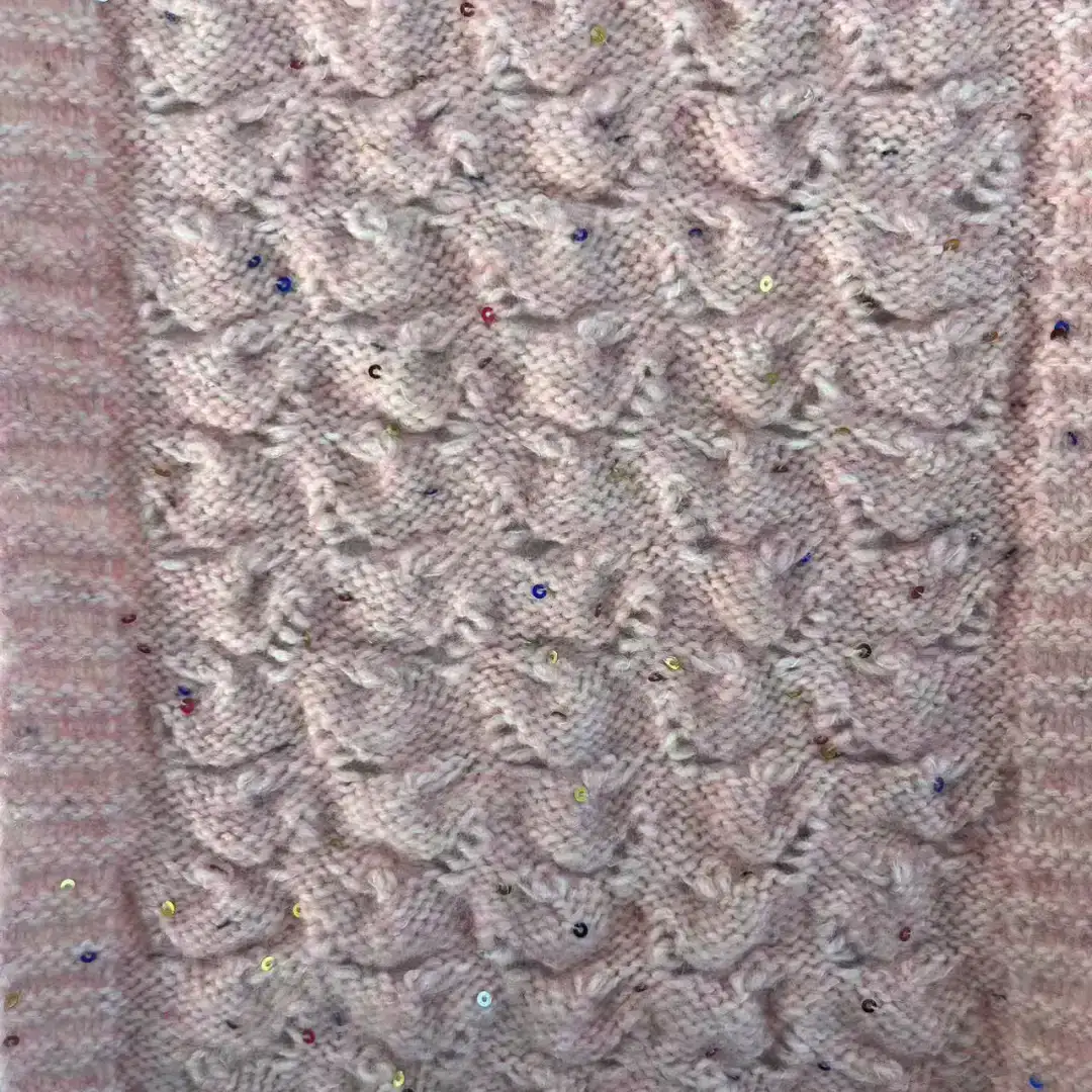 China Yarn for Crew Neck Pullover (Sweater),Dresses (Pullover) (Sweater),Skirt (Sweater),Roll Neck Jumper (Sweater) Mossy Yarn Fancy Yarn Wool Polyester Sequin pink+sparkling color buy from China wholesaler bulk order at wholesale price free worldwide shipping Alibaba