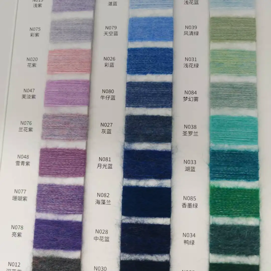 China Yarn for Ladies Vest (Sweater),Open Cardigan (Sweater),Hoodie  (Sweater),Knitted Leggings (Sweater),Men's Pants (Sweater) Mossy Yarn Fancy Yarn Wool Acrylic Polyester Nylon Spandex white+brown+deep blue color buy from China wholesaler bulk order at wholesale price free worldwide shipping Alibaba