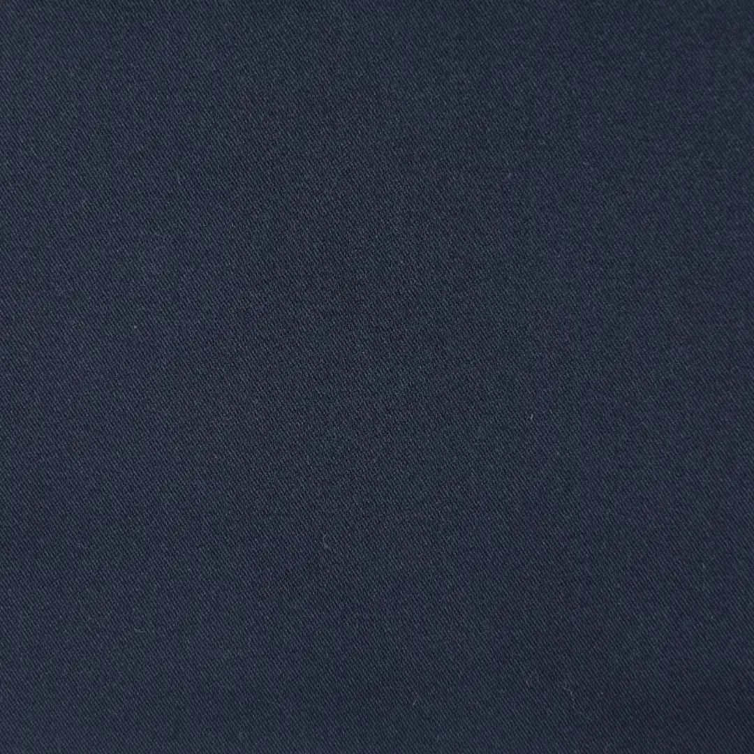 China Fabric for Blazer,Trench Coat CVC Twill Woven Blended Fabric BCI Cotton Polyester Spandex navy color buy from China wholesaler bulk order at wholesale price free worldwide shipping Alibaba