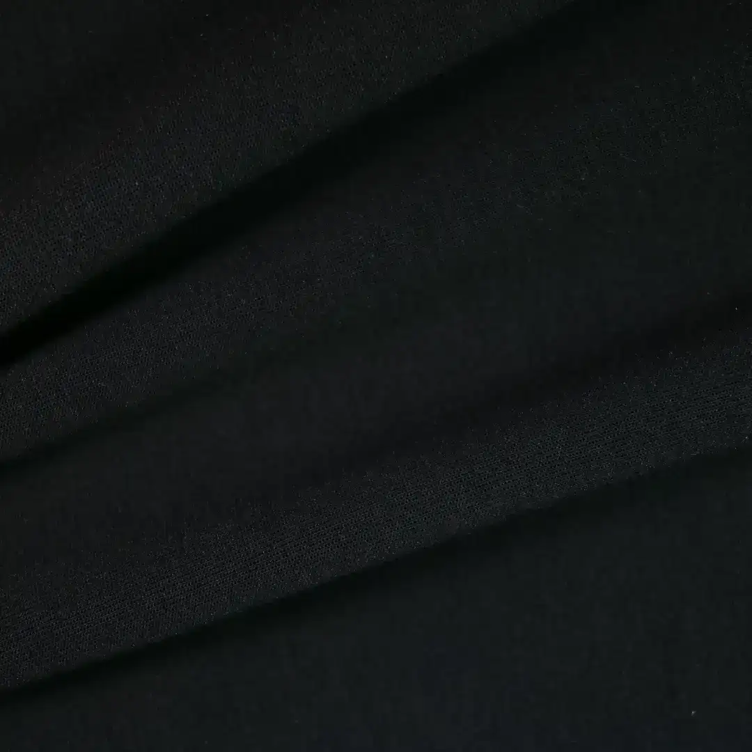 China Fabric for T-Shirt,Ruffle Shirt Dress,Strap Midi Dress Interlock Knit Fabric Cotton Polyester black color buy from China wholesaler bulk order at wholesale price free worldwide shipping Alibaba