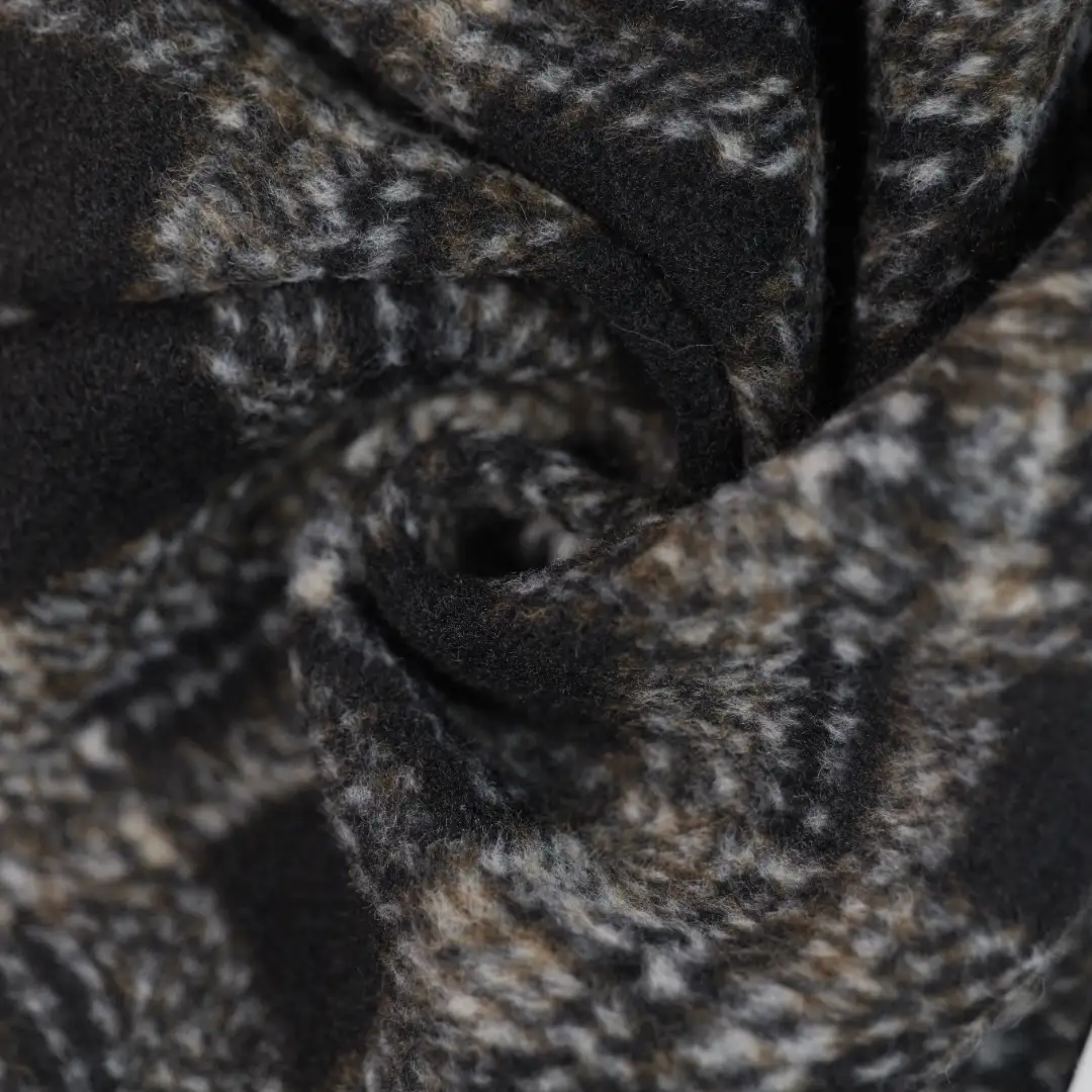 China Fabric for Overcoat Woolen Overcoat Woolen Polyester black&white color buy from China wholesaler bulk order at wholesale price free worldwide shipping Alibaba