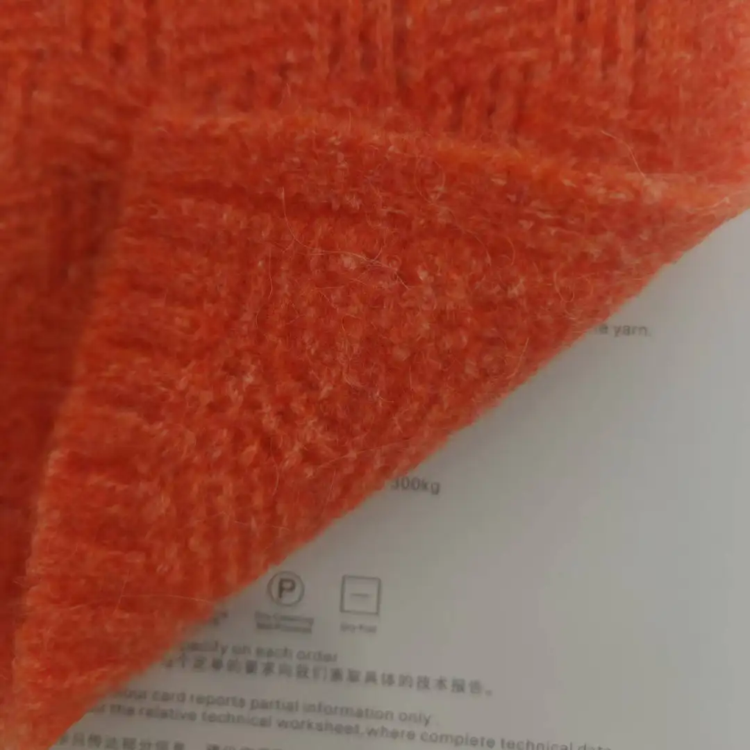 China Yarn for Full-Zipper Cardigan (Sweater),Half-Zipper Cardigan (Sweater) Mossy Yarn Fancy Yarn Alpaca Acrylic Polyester Spandex Wool Orange color buy from China wholesaler bulk order at wholesale price free worldwide shipping Alibaba
