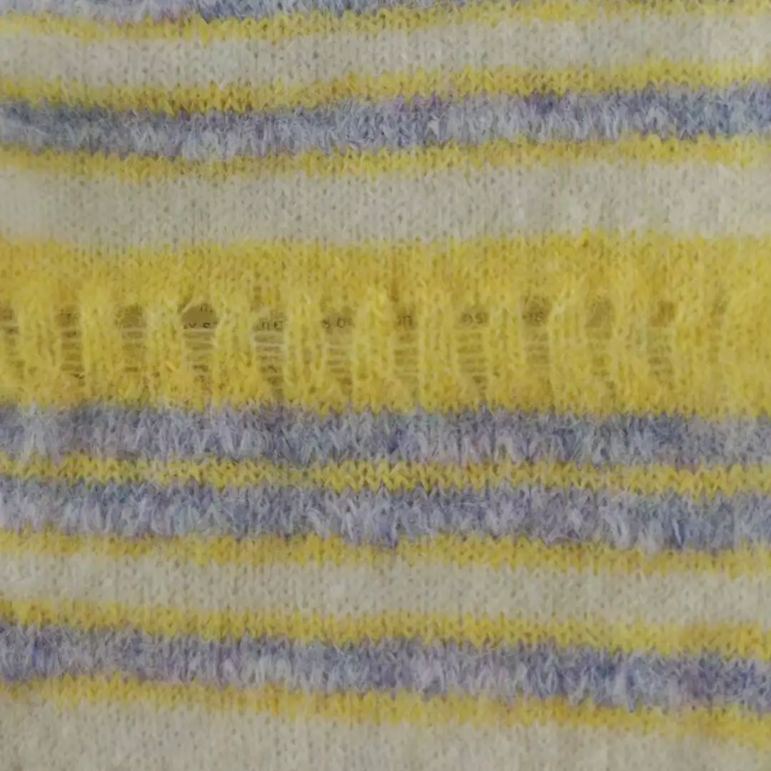 China Yarn for Full-Zipper Cardigan (Sweater),Half-Zipper Cardigan (Sweater),Shirt Long Sleeve Button (Sweater) Mossy Yarn Fancy Yarn Recycled Polyester Polyester Nylon Wool Spandex yellow，white color buy from China wholesaler bulk order at wholesale price free worldwide shipping Alibaba