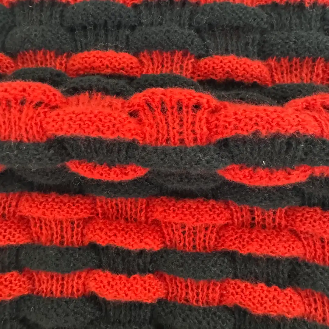 China Yarn for Ladies Vest (Sweater),Men’s Vest (Sweater),Open Cardigan (Sweater),Full-Zipper Cardigan (Sweater),Crew Neck Pullover (Sweater),Crop Top Pullover (Sweater) Mossy Yarn Fancy Yarn Recycled Polyester Red Black color buy from China wholesaler bulk order at wholesale price free worldwide shipping Alibaba