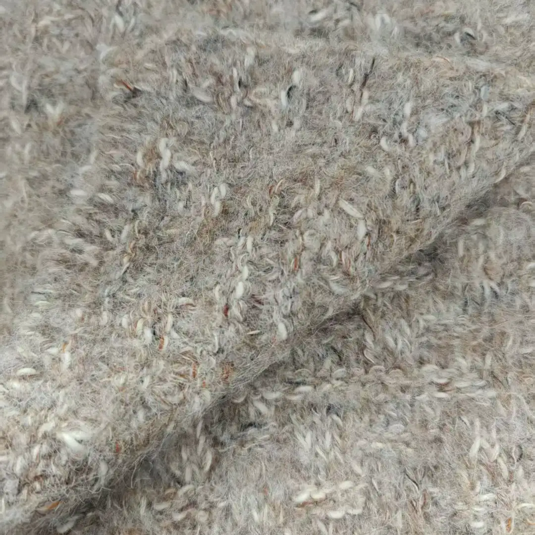 China Yarn for Full-Zipper Cardigan (Sweater),Half-Zipper Cardigan (Sweater),Shirt Long Sleeve Button (Sweater) Mossy Yarn Fancy Yarn Wool Recycled Polyester Cotton Nylon Spandex brown color buy from China wholesaler bulk order at wholesale price free worldwide shipping Alibaba