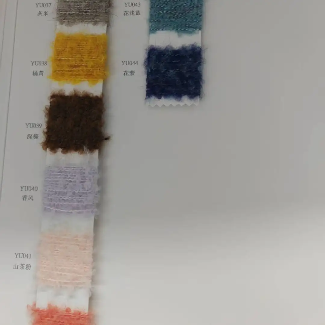 China Yarn for Shirt Long Sleeve Zipper (Sweater),Shirt Half Sleeve Button (Sweater),Shirt Half Sleeve Zipper (Sweater) Boucle Yarn Fancy Yarn Recycled Polyester Wool Spandex Gray，Blue color buy from China wholesaler bulk order at wholesale price free worldwide shipping Alibaba