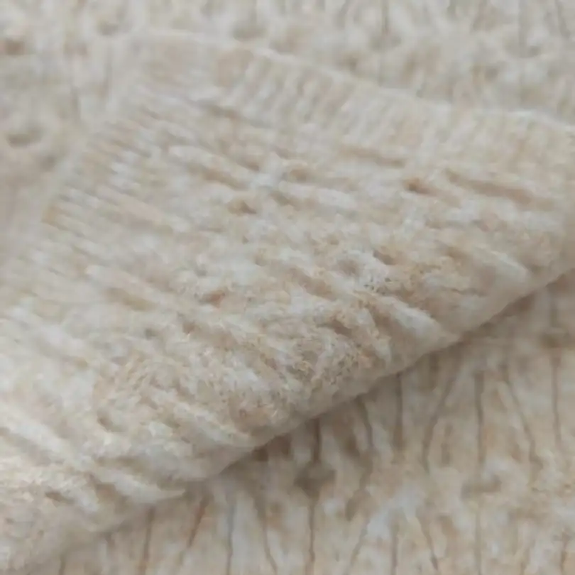 China Yarn for Open Cardigan (Sweater),Full-Zipper Cardigan (Sweater),Half-Zipper Cardigan (Sweater),Shirt Long Sleeve Button (Sweater) Mossy Yarn Fancy Yarn Acrylic Polyester Recycled Polyester Wool Spandex Apricot color buy from China wholesaler bulk order at wholesale price free worldwide shipping Alibaba