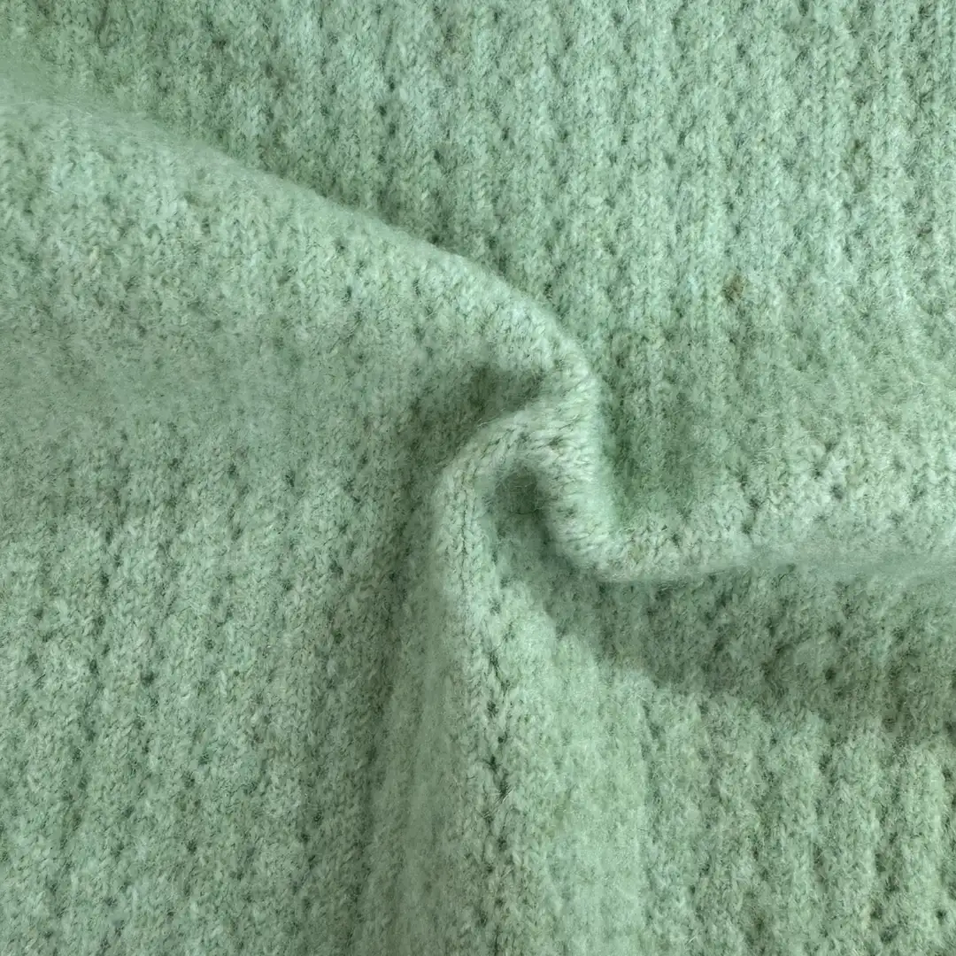 China Yarn for Ladies Vest (Sweater),Men’s Vest (Sweater),Open Cardigan (Sweater),Half-Zipper Cardigan (Sweater),Round Neck Pullover (Sweater),Crew Neck Pullover (Sweater),Crop Top Pullover (Sweater) Mossy Yarn Fancy Yarn Polyester Acrylic Wool Spandex Green color buy from China wholesaler bulk order at wholesale price free worldwide shipping Alibaba