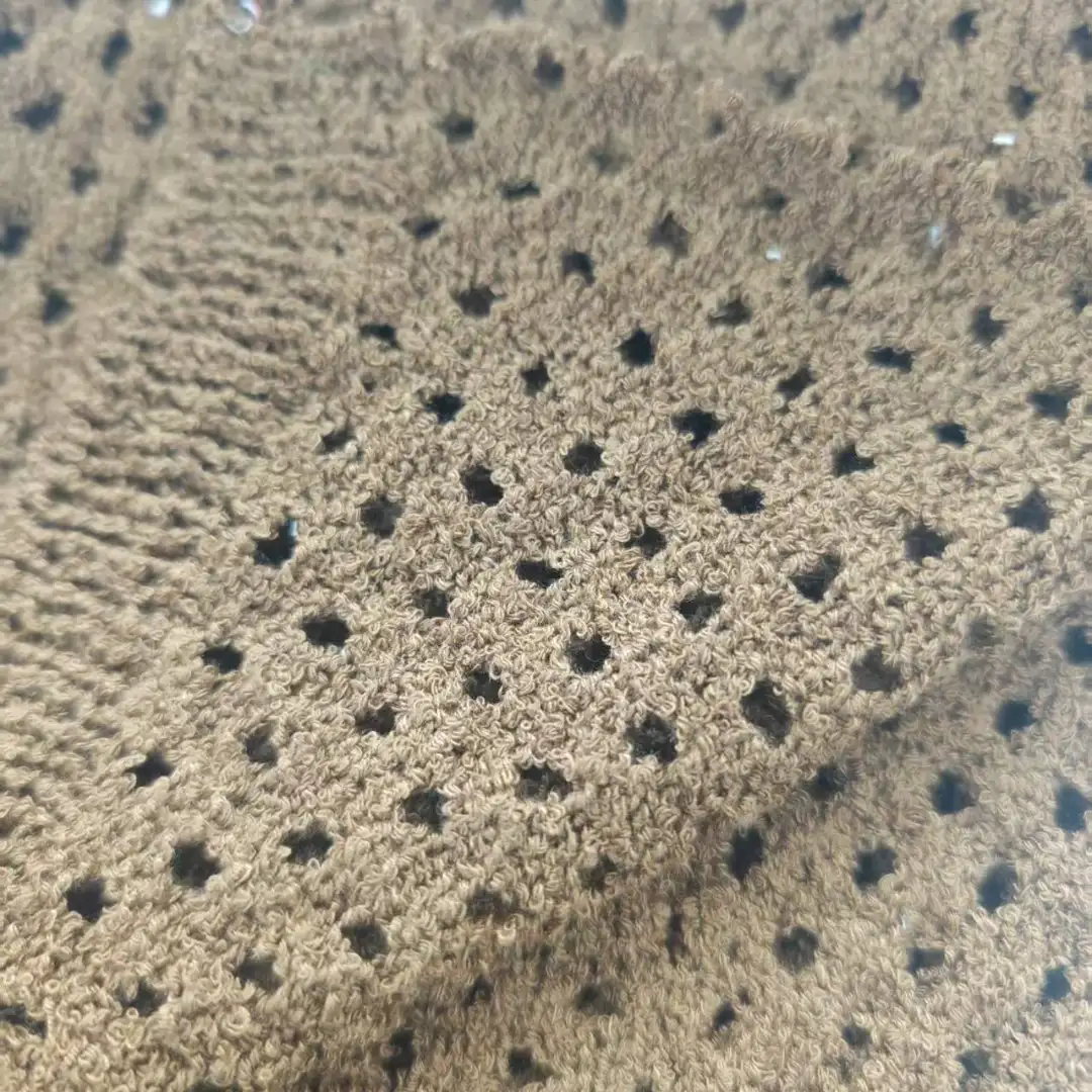 China Yarn for T-shirt (Sweater),Polo T-shirt (Sweater),Hoodie  (Sweater),Skirt (Sweater),Kids Crew-Neck Cardigan (Sweater) Boucle Yarn Fancy Yarn Recycled Polyester brown color buy from China wholesaler bulk order at wholesale price free worldwide shipping Alibaba