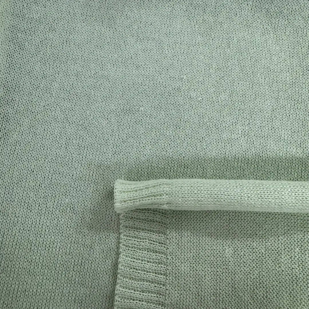 China Yarn for Crew Neck Pullover (Sweater),Crop Top Pullover (Sweater),T-shirt (Sweater),Dresses (Pullover) (Sweater) Semi-Worsted Spun Regular Yarn Polyester Linen Apple Green color buy from China wholesaler bulk order at wholesale price free worldwide shipping Alibaba