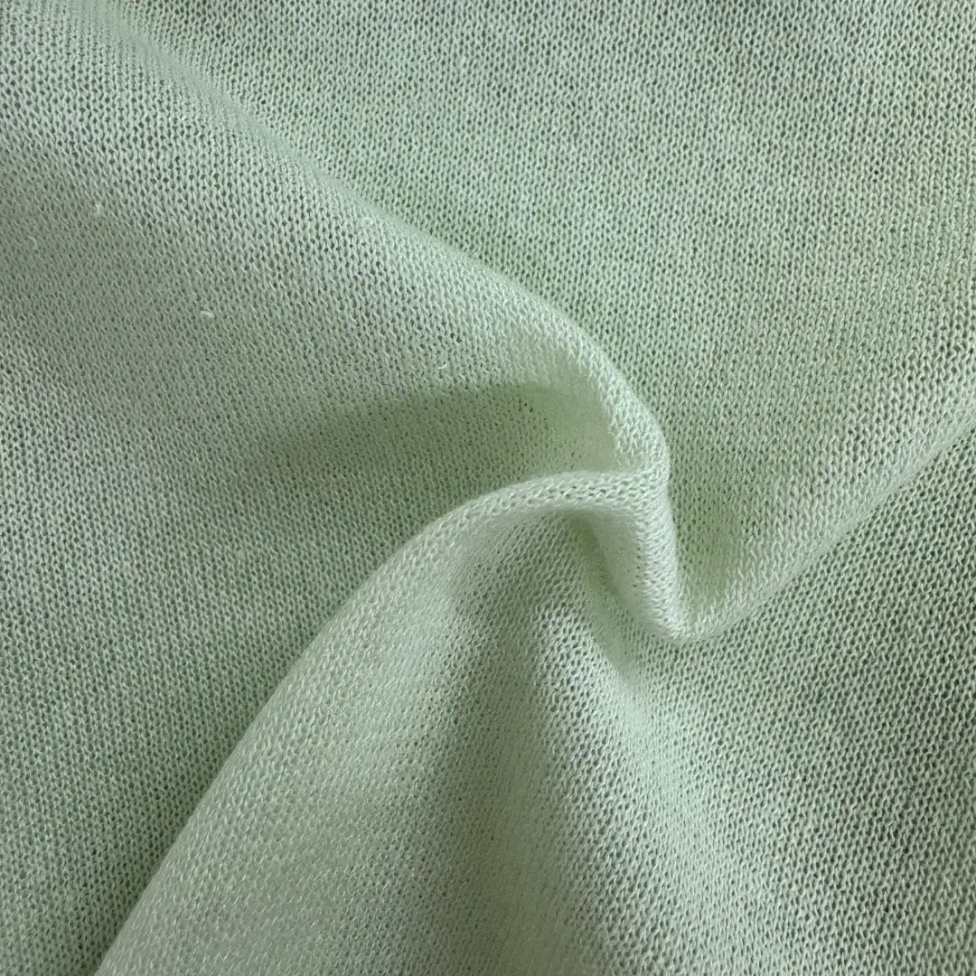 China Yarn for Crew Neck Pullover (Sweater),Crop Top Pullover (Sweater),T-shirt (Sweater),Dresses (Pullover) (Sweater) Semi-Worsted Spun Regular Yarn Polyester Linen Apple Green color buy from China wholesaler bulk order at wholesale price free worldwide shipping Alibaba