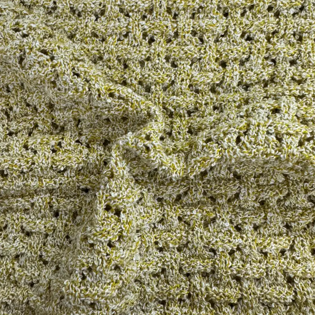 China Yarn for Ladies Vest (Sweater),Half-Zipper Cardigan (Sweater),Crew Neck Pullover (Sweater),Crop Top Pullover (Sweater),T-shirt (Sweater),Dresses (Pullover) (Sweater) Boucle Yarn Fancy Yarn Polyester Acrylic Lurex Yellow color buy from China wholesaler bulk order at wholesale price free worldwide shipping Alibaba