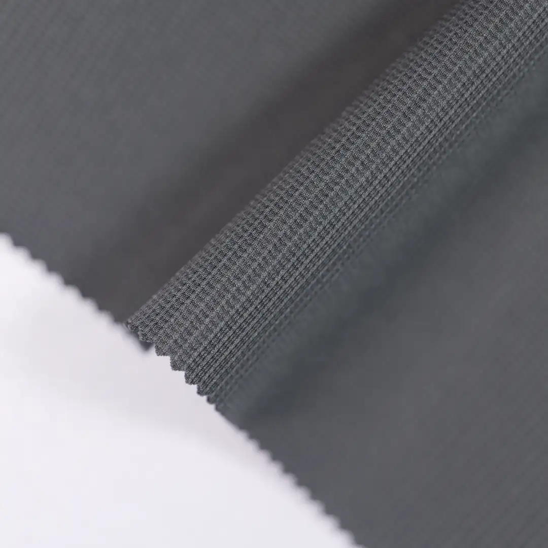 China Fabric for Jackets Bonded fabric Bonded fabric Polyester Spandex Dark green color buy from China wholesaler bulk order at wholesale price free worldwide shipping Alibaba