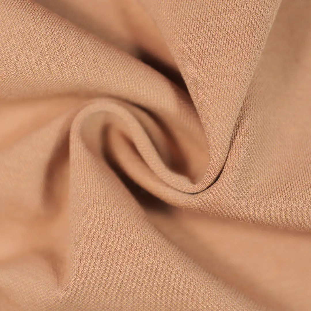 China Fabric for Jackets Jacquard Knit Fabric Polyester Rayon brown color buy from China wholesaler bulk order at wholesale price free worldwide shipping Alibaba