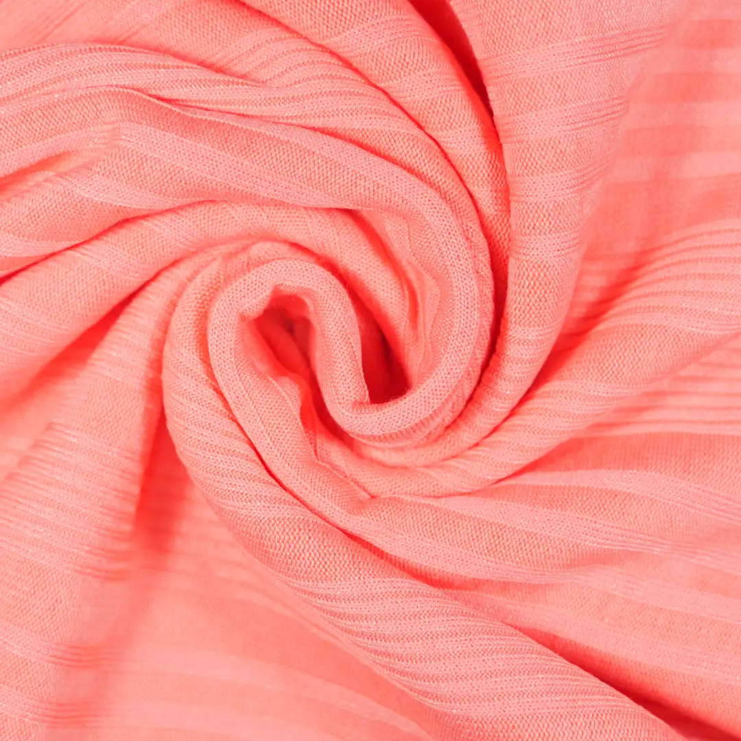 China Fabric for Shirt,Skirt Rib Knit Fabric Polyester Spandex hot pink color buy from China wholesaler bulk order at wholesale price free worldwide shipping Alibaba