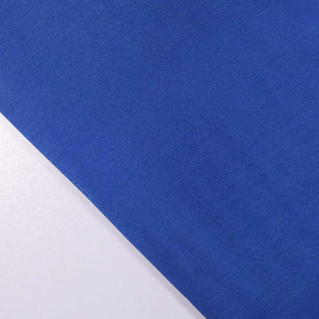 China Fabric for Shirt,Crop Top Single Jersey Knit Fabric Polyester Spandex blue color buy from China wholesaler bulk order at wholesale price free worldwide shipping Alibaba