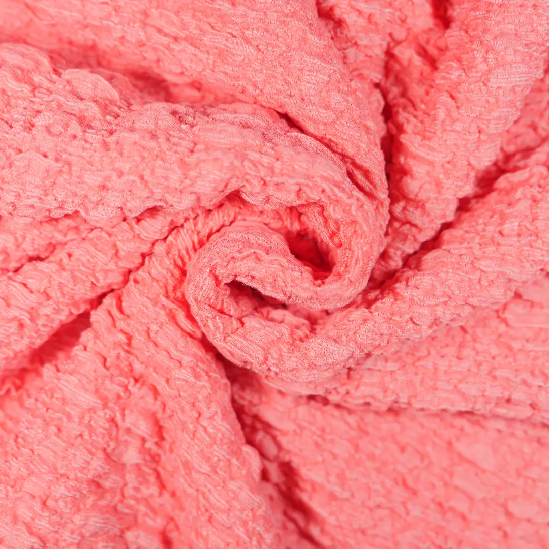 China Fabric for Shirt,Skirt Crepe Knit Fabric Polyester Rayon Spandex pink' color buy from China wholesaler bulk order at wholesale price free worldwide shipping Alibaba