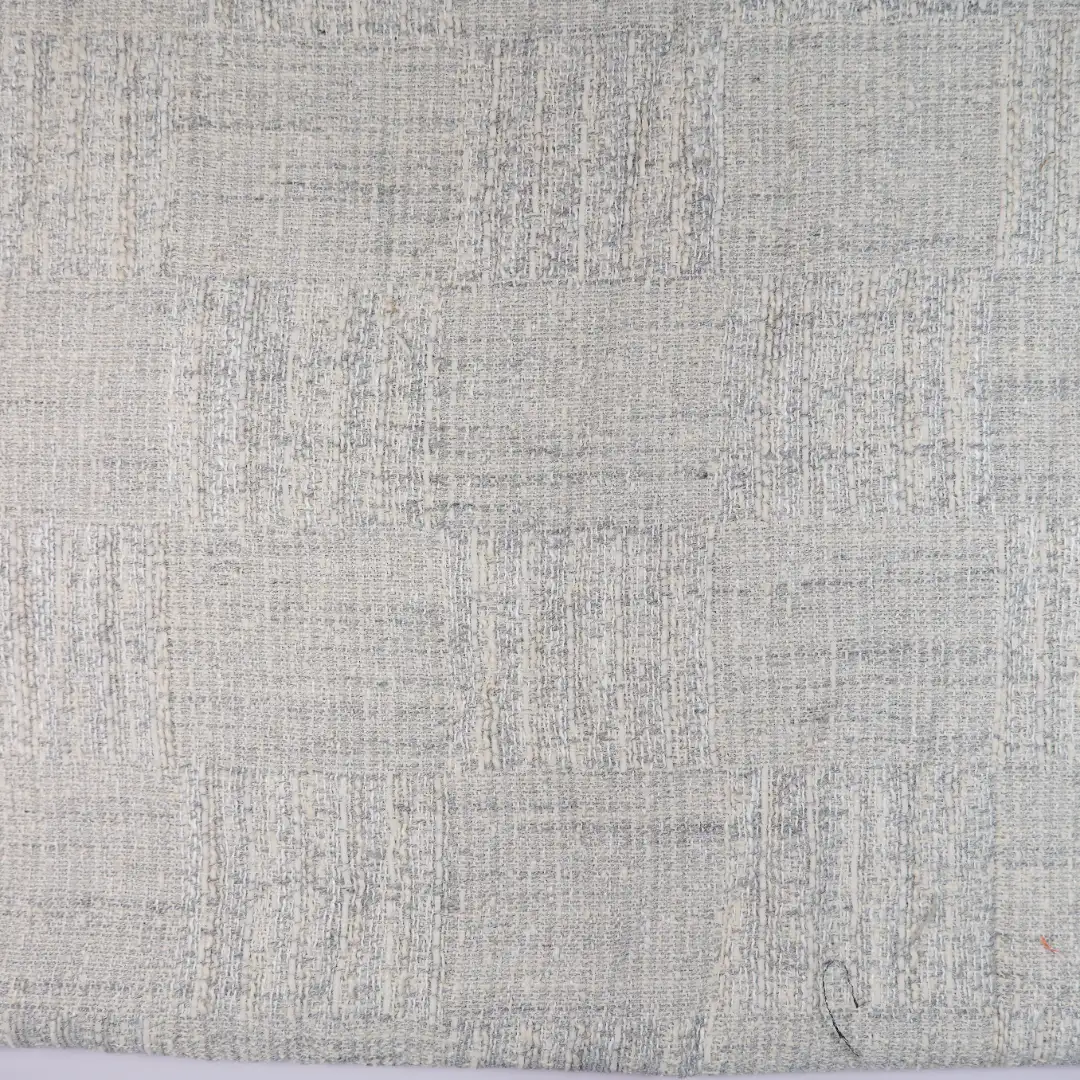 China Fabric for Skirt,Tank Wrap Midi Dress Chanel-Style Fabric Woolen Polyester Rayon Linen grey color buy from China wholesaler bulk order at wholesale price free worldwide shipping Alibaba