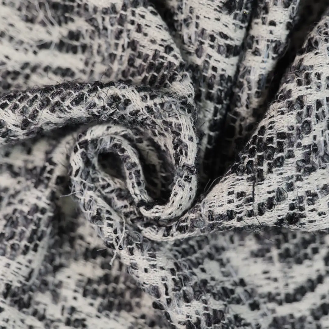 China Fabric for Skirt,Overcoat Chanel-Style Fabric Woolen Polyester grey color buy from China wholesaler bulk order at wholesale price free worldwide shipping Alibaba