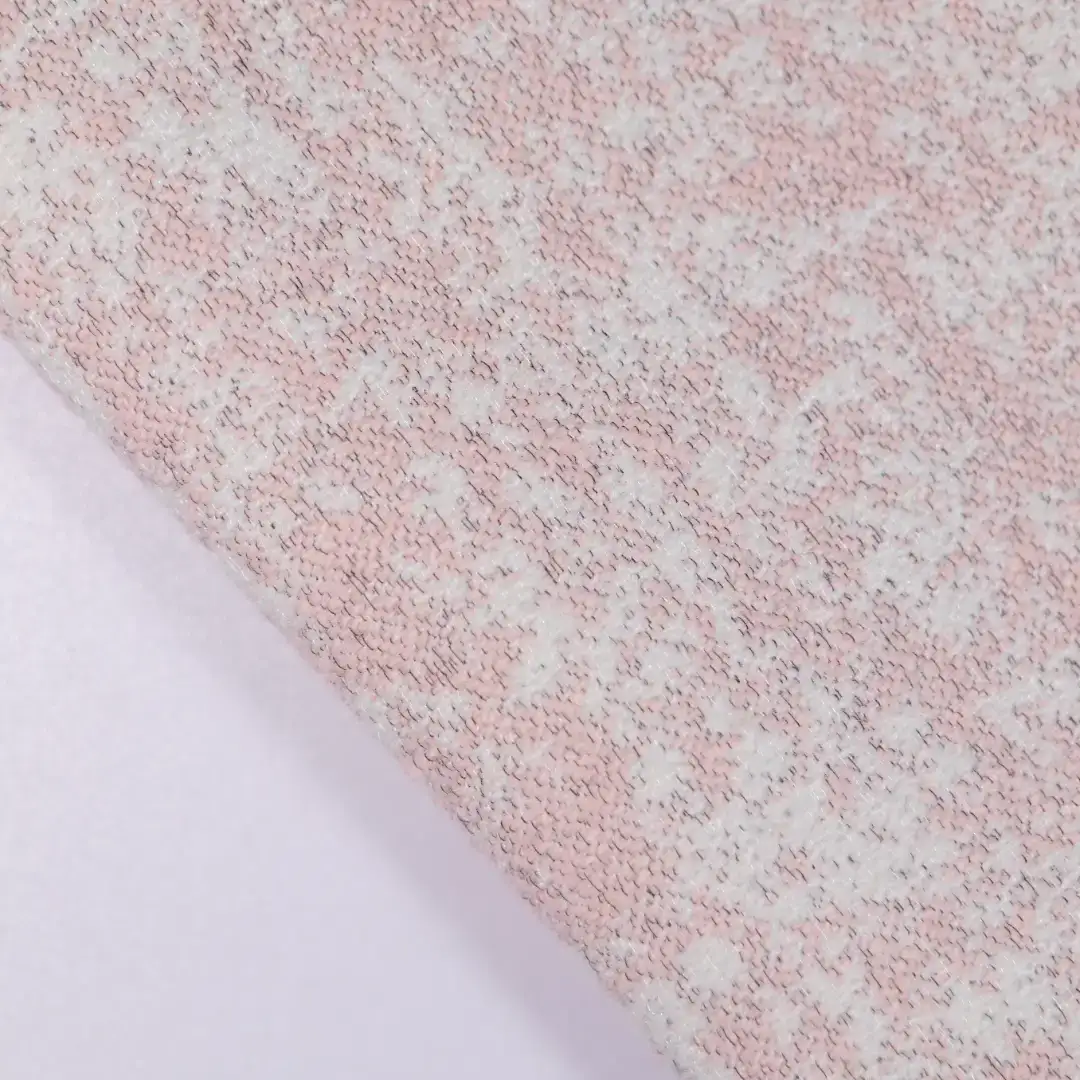 China Fabric for Skirt,Overcoat Chanel-Style Fabric Woolen Polyester pink color buy from China wholesaler bulk order at wholesale price free worldwide shipping Alibaba