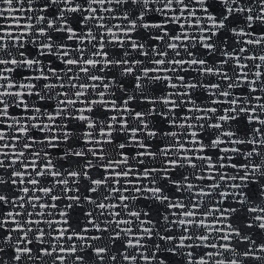 China Fabric for Jackets,Skirt Chanel-Style Fabric Woolen Acrylic Polyester Wool Nylon black color buy from China wholesaler bulk order at wholesale price free worldwide shipping Alibaba