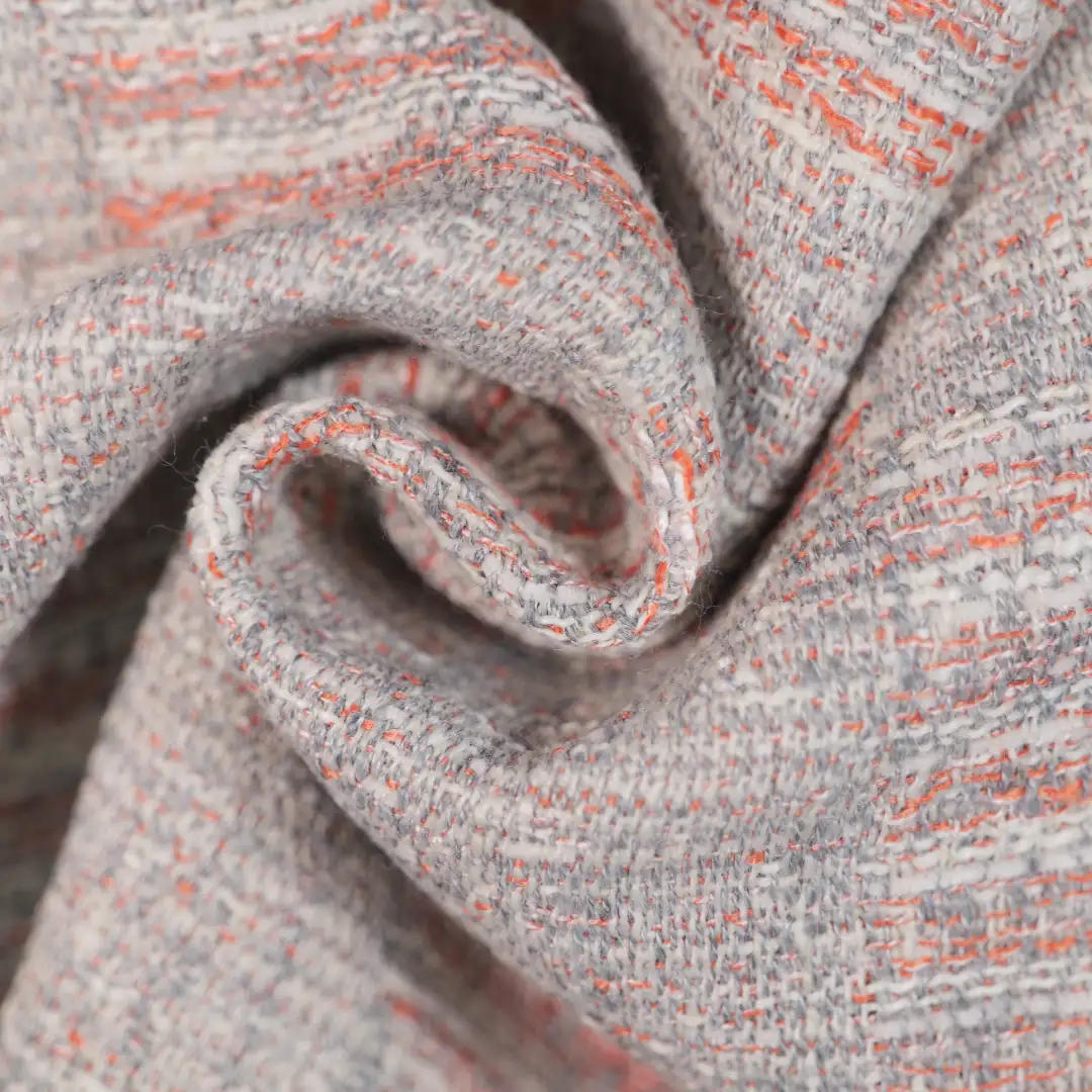 China Fabric for Skirt,Overcoat Chanel-Style Fabric Woolen Polyester Rayon Linen red color buy from China wholesaler bulk order at wholesale price free worldwide shipping Alibaba