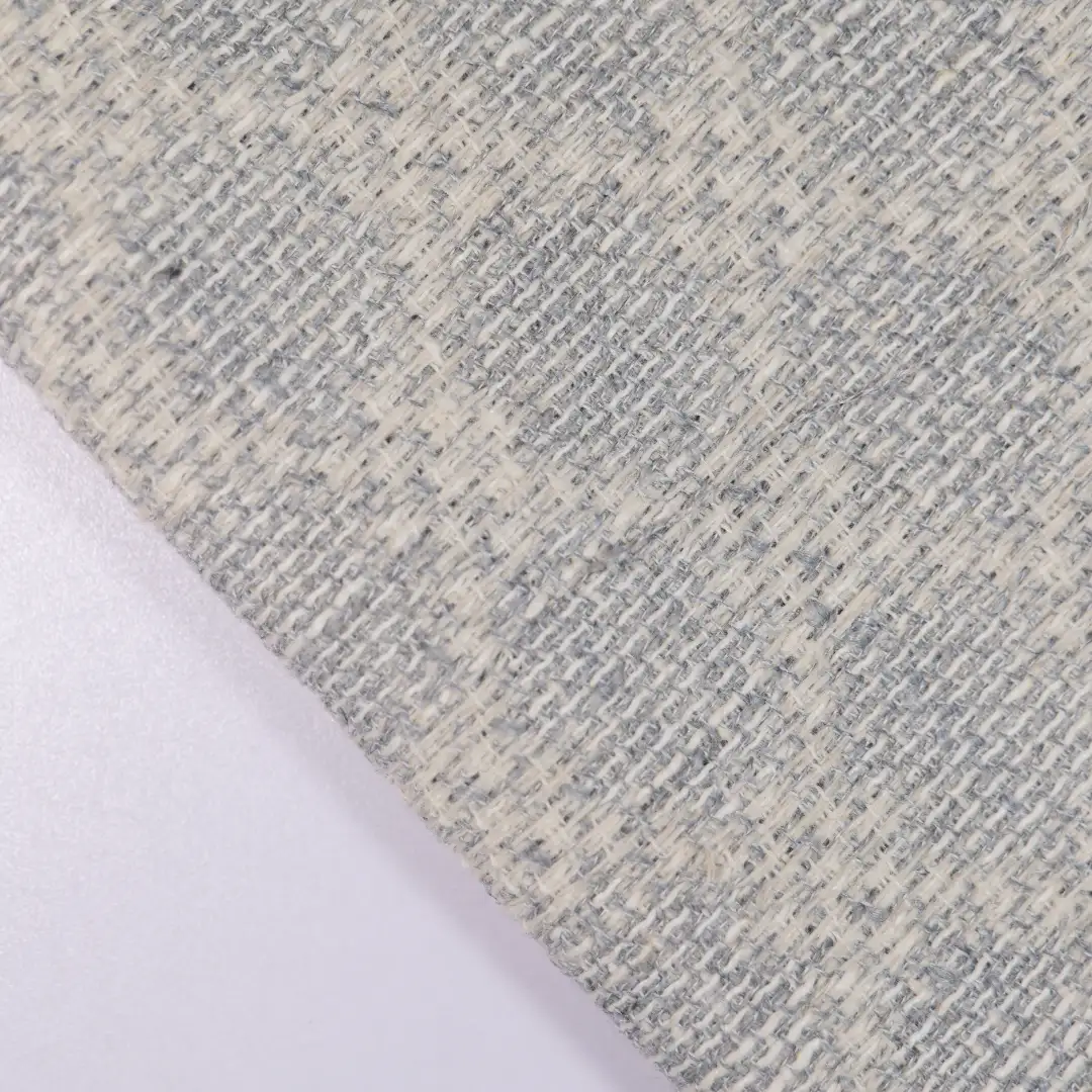 China Fabric for Jackets,Skirt Chanel-Style Fabric Woolen Polyester Linen grey color buy from China wholesaler bulk order at wholesale price free worldwide shipping Alibaba