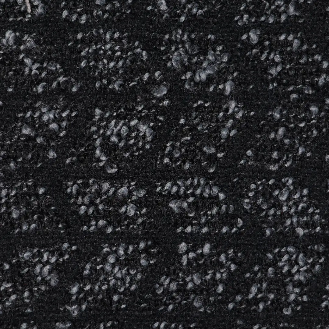China Fabric for Jackets,Skirt Chanel-Style Fabric Woolen Polyester black color buy from China wholesaler bulk order at wholesale price free worldwide shipping Alibaba