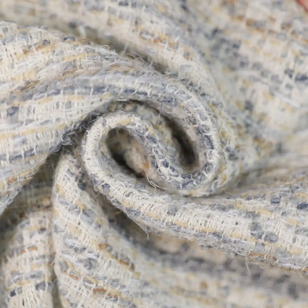 China Fabric for Jackets,Skirt Chanel-Style Fabric Woolen Polyester Acrylic Wool Nylon grey color buy from China wholesaler bulk order at wholesale price free worldwide shipping Alibaba