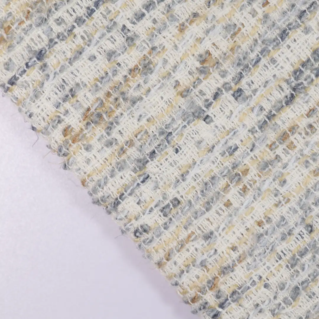 China Fabric for Jackets,Skirt Chanel-Style Fabric Woolen Polyester Acrylic Wool Nylon grey color buy from China wholesaler bulk order at wholesale price free worldwide shipping Alibaba