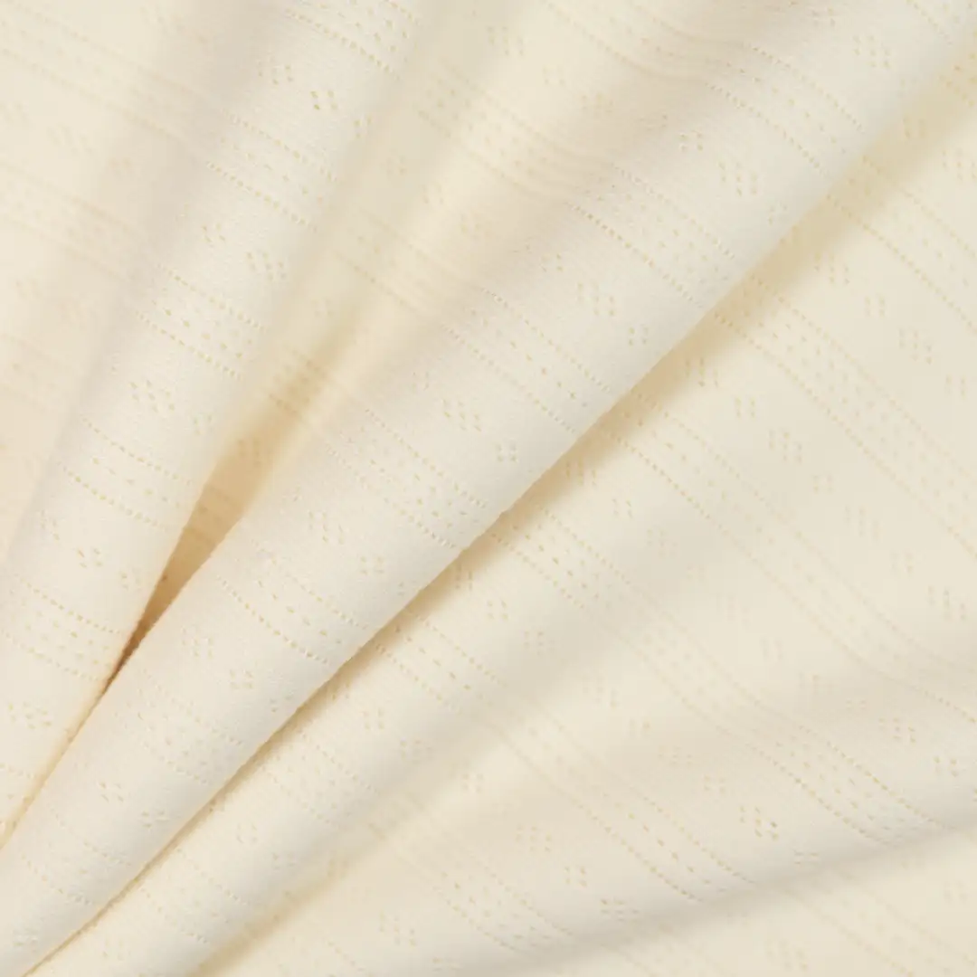 China Fabric for T-Shirt,Tank Wrap Midi Dress Jacquard Knit Fabric Cotton Polyester rice color buy from China wholesaler bulk order at wholesale price free worldwide shipping Alibaba