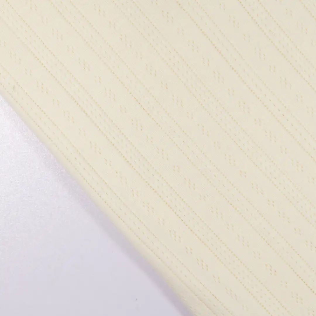 China Fabric for T-Shirt,Tank Wrap Midi Dress Jacquard Knit Fabric Cotton Polyester rice color buy from China wholesaler bulk order at wholesale price free worldwide shipping Alibaba