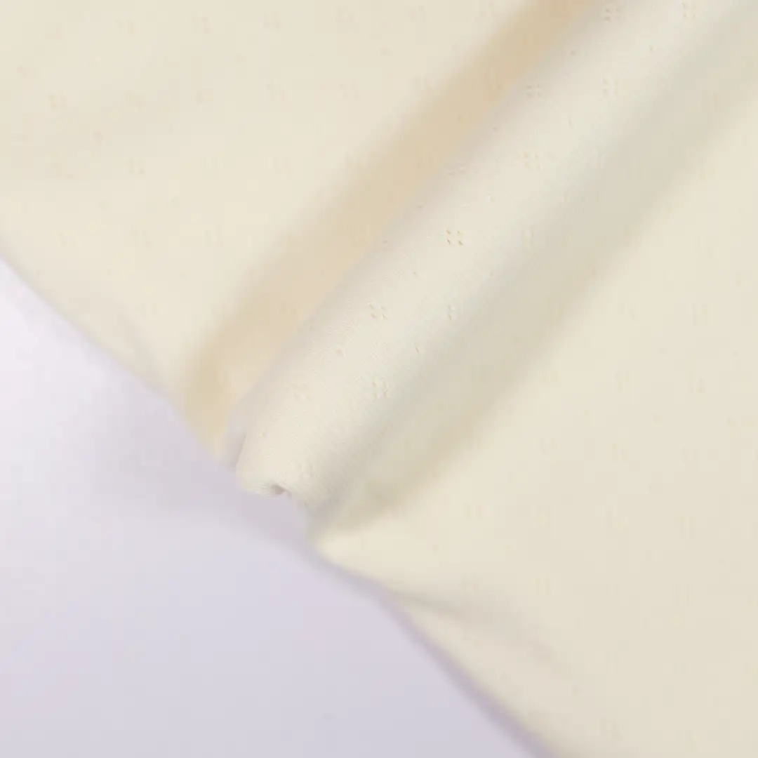 China Fabric for T-Shirt,Tank Midi Dress Jacquard Knit Fabric Cotton Polyester rice color buy from China wholesaler bulk order at wholesale price free worldwide shipping Alibaba