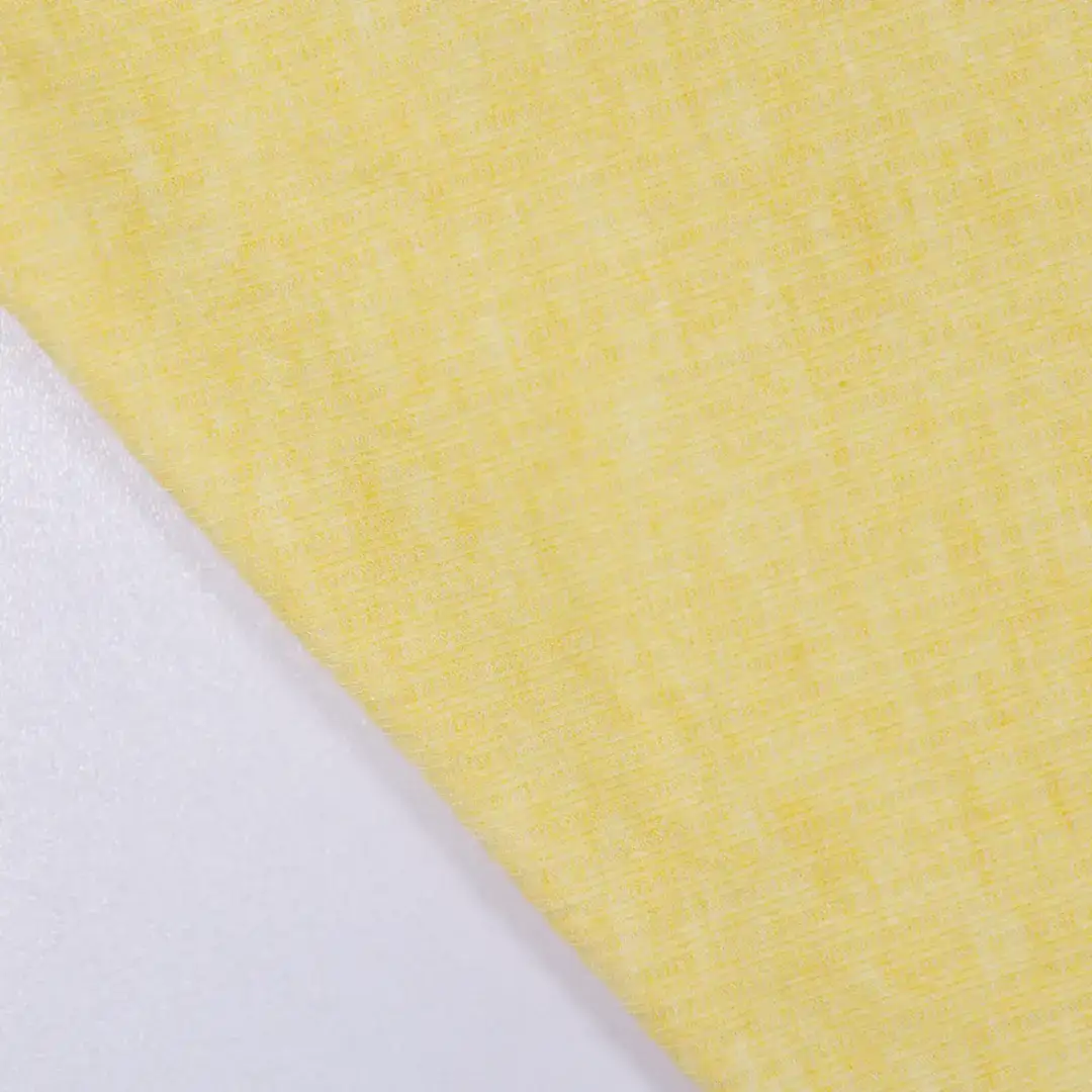 China Fabric for Hoodie,Pajamas,Fringe Jacket,Halter-Neck Plunge Ruffled Top Rib Knit Fabric Rayon Polyester Nylon Spandex yellow color buy from China wholesaler bulk order at wholesale price free worldwide shipping Alibaba