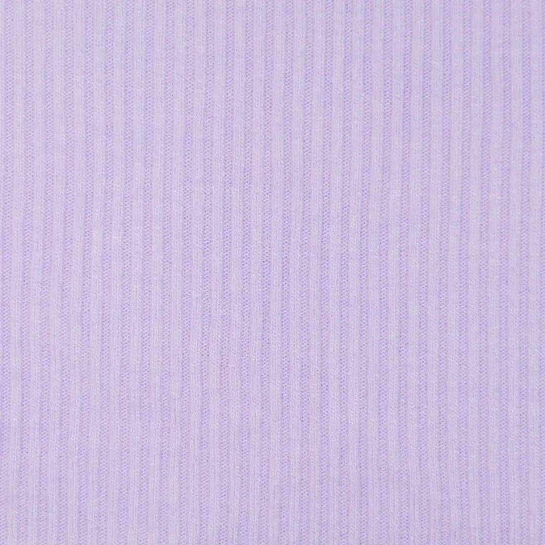 China Fabric for T-Shirt,Skirt,Wide Leg Trousers,Pieced Rib Half-Zip Hoodie Rib Knit Fabric Rayon Polyester Nylon Spandex Violet color buy from China wholesaler bulk order at wholesale price free worldwide shipping Alibaba