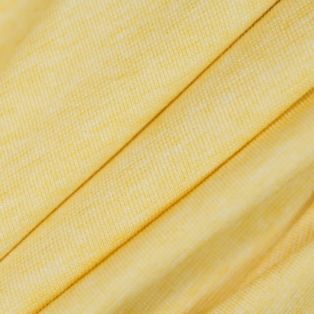 China Fabric for Jackets,T-Shirt,Kids Pleated Skort,Ladies Stretch Waist Ruffle Shorts Single Jersey Knit Fabric Rayon Polyester Spandex Nylon yellow color buy from China wholesaler bulk order at wholesale price free worldwide shipping Alibaba