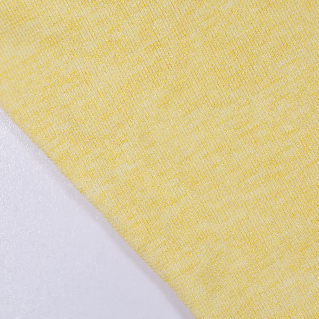 China Fabric for Jackets,T-Shirt,Kids Pleated Skort,Ladies Stretch Waist Ruffle Shorts Single Jersey Knit Fabric Rayon Polyester Spandex Nylon yellow color buy from China wholesaler bulk order at wholesale price free worldwide shipping Alibaba