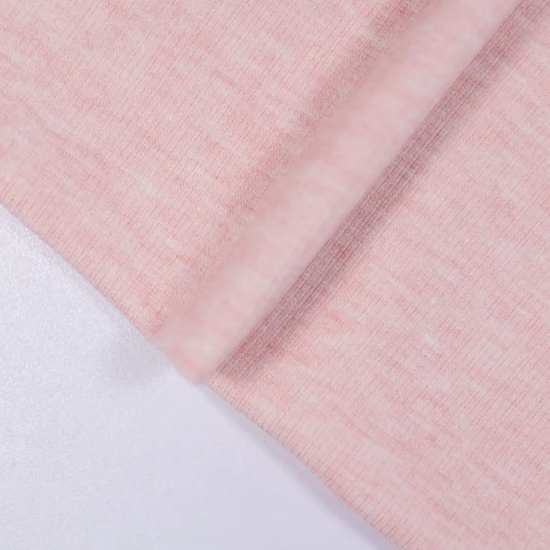 China Fabric for Shirt,Pants,Hoodie Rib Knit Fabric Rayon Polyester Nylon Spandex pink color buy from China wholesaler bulk order at wholesale price free worldwide shipping Alibaba
