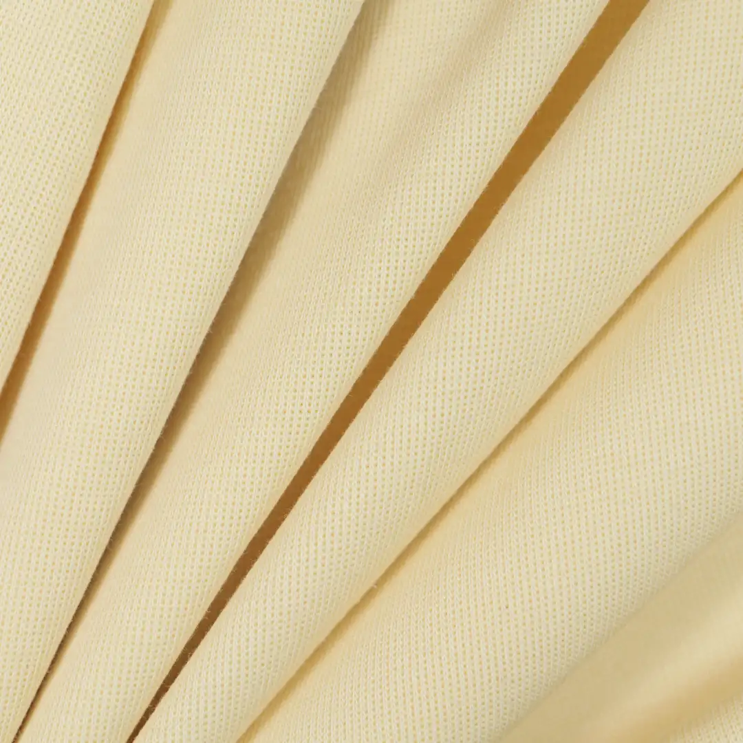 China Fabric for T-Shirt,Polo Shirt,Skirt,Shorts Single Jersey Knit Fabric Cotton Polyester Spandex yellow color buy from China wholesaler bulk order at wholesale price free worldwide shipping Alibaba