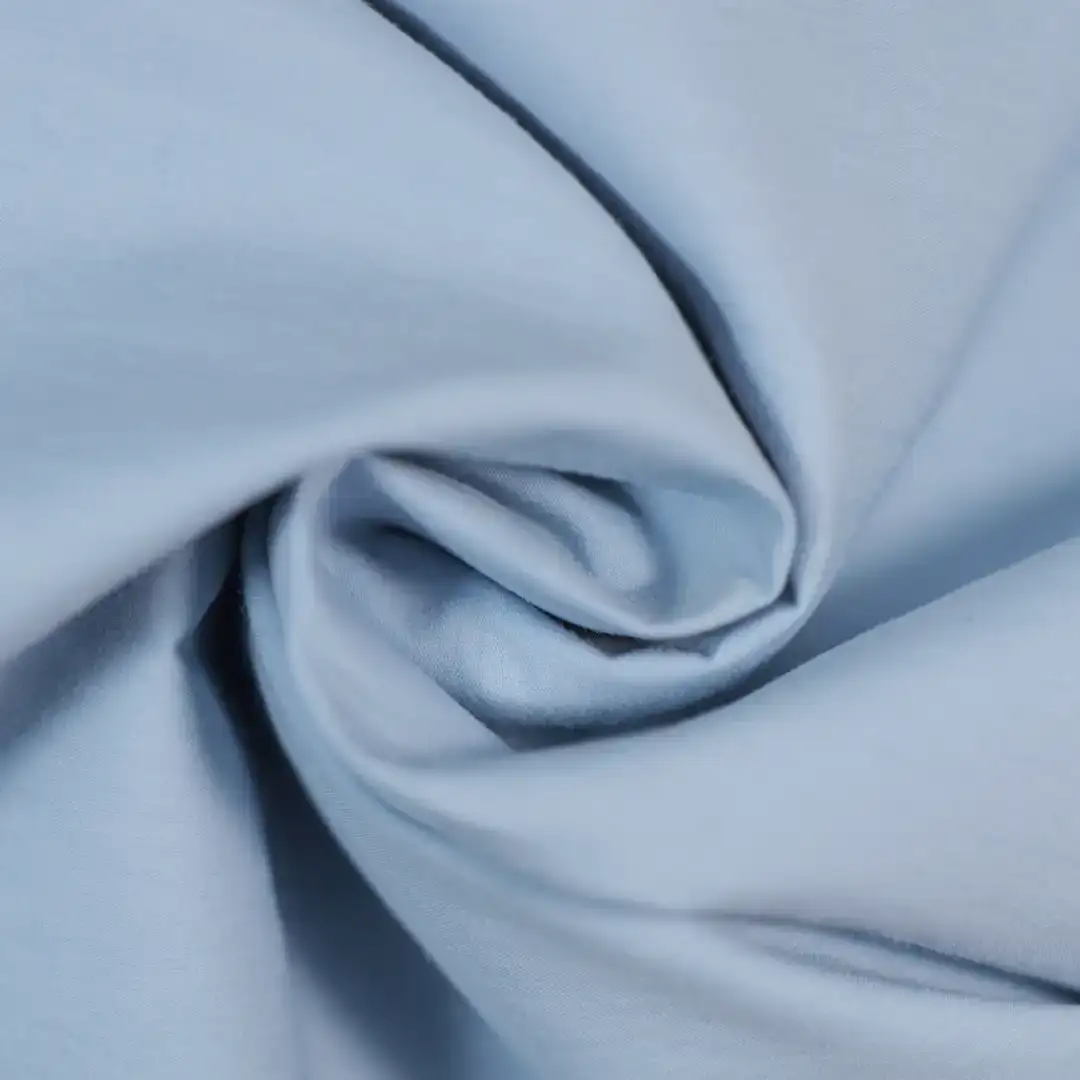 China Fabric for Shirt,Skirt,Trench Coat Poplin Woven Blended Fabric Cotton Lyocell blue color buy from China wholesaler bulk order at wholesale price free worldwide shipping Alibaba