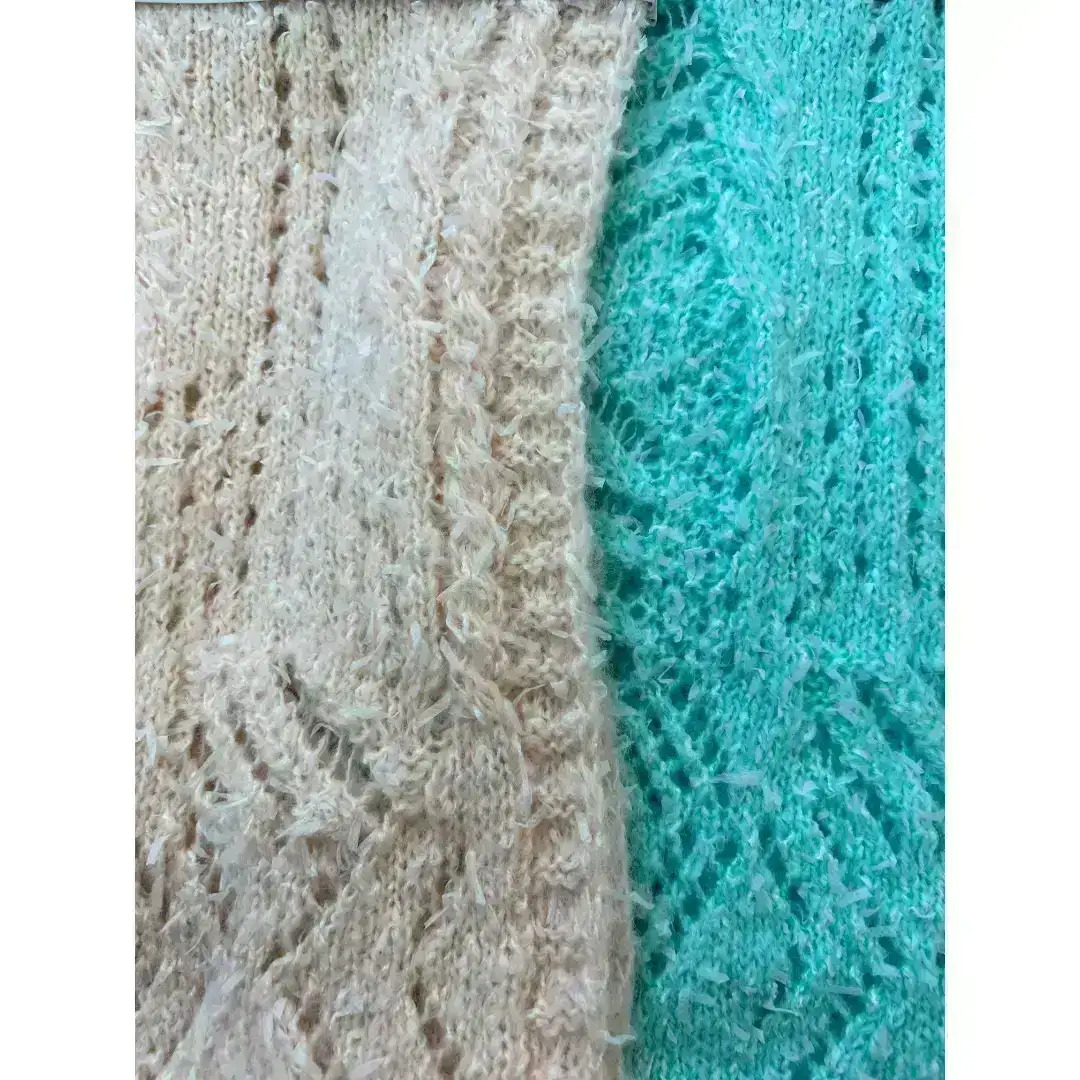 China Yarn for Open Cardigan (Sweater),Full-Zipper Cardigan (Sweater),Half-Zipper Cardigan (Sweater) Mossy Yarn Fancy Yarn Wool Acrylic Nylon Recycled Polyester white butterfly/colorful butterfly color buy from China wholesaler bulk order at wholesale price free worldwide shipping Alibaba