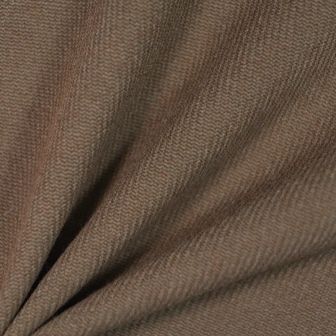 China Fabric for Blazer,Trench Coat TC Poplin Woven Blended Fabric BCI Cotton Rayon Polyester brown color buy from China wholesaler bulk order at wholesale price free worldwide shipping Alibaba