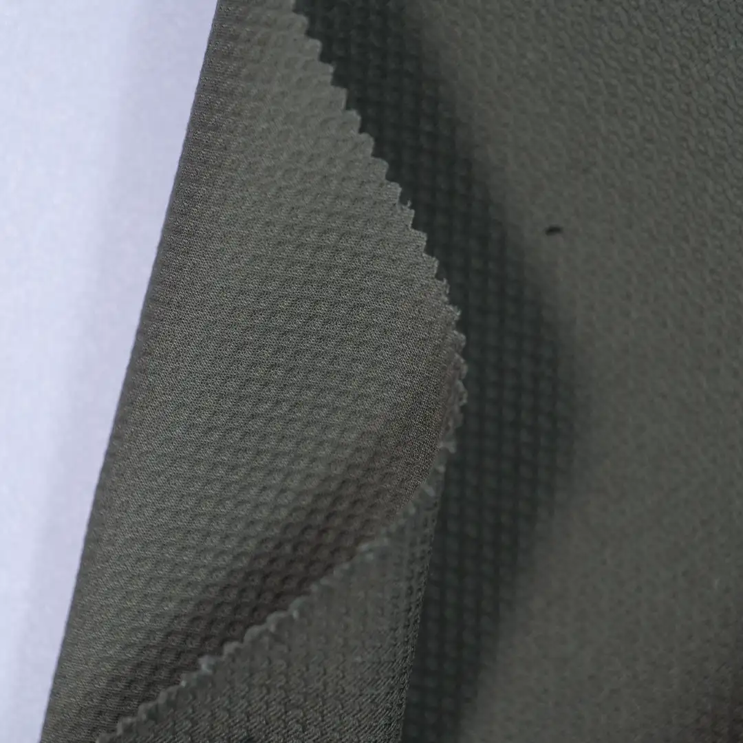 China Fabric for Blazer,Trench Coat Cotton Dobby Natural Woven Fabric BCI Cotton Spandex army green color buy from China wholesaler bulk order at wholesale price free worldwide shipping Alibaba
